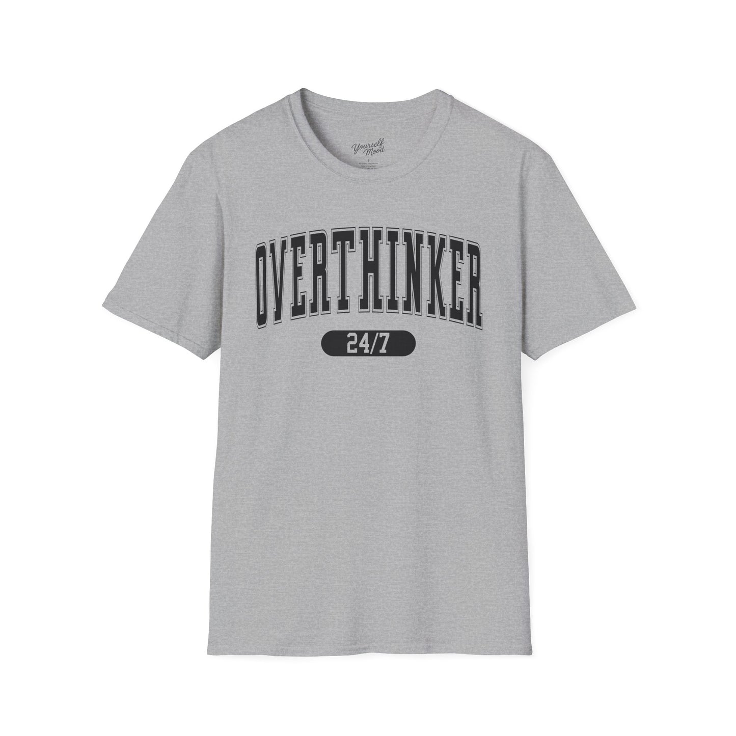 Unisex Softstyle T-Shirt with 'Overthinker 24/7' Design