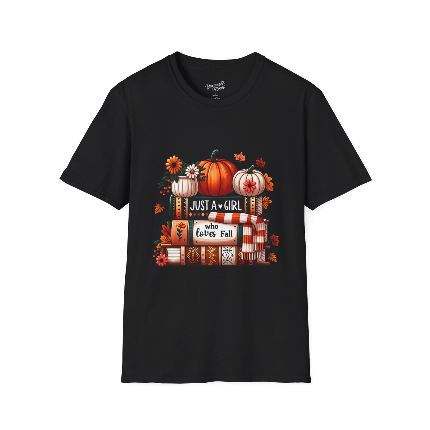 Fall Vibes T-Shirt for Girls, Just a Girl Who Loves Fall Tee