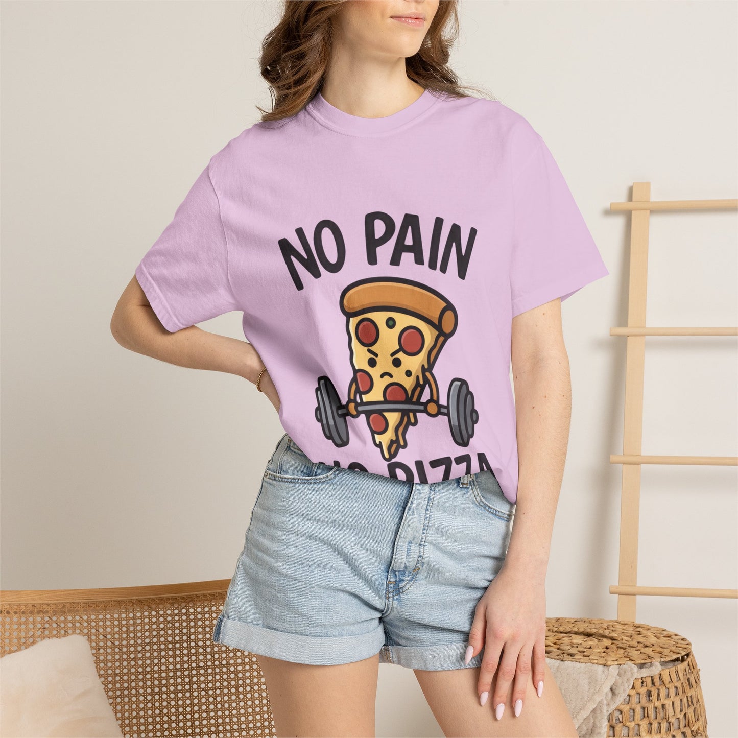 No Pain No Pizza T-Shirt — Funny Tee