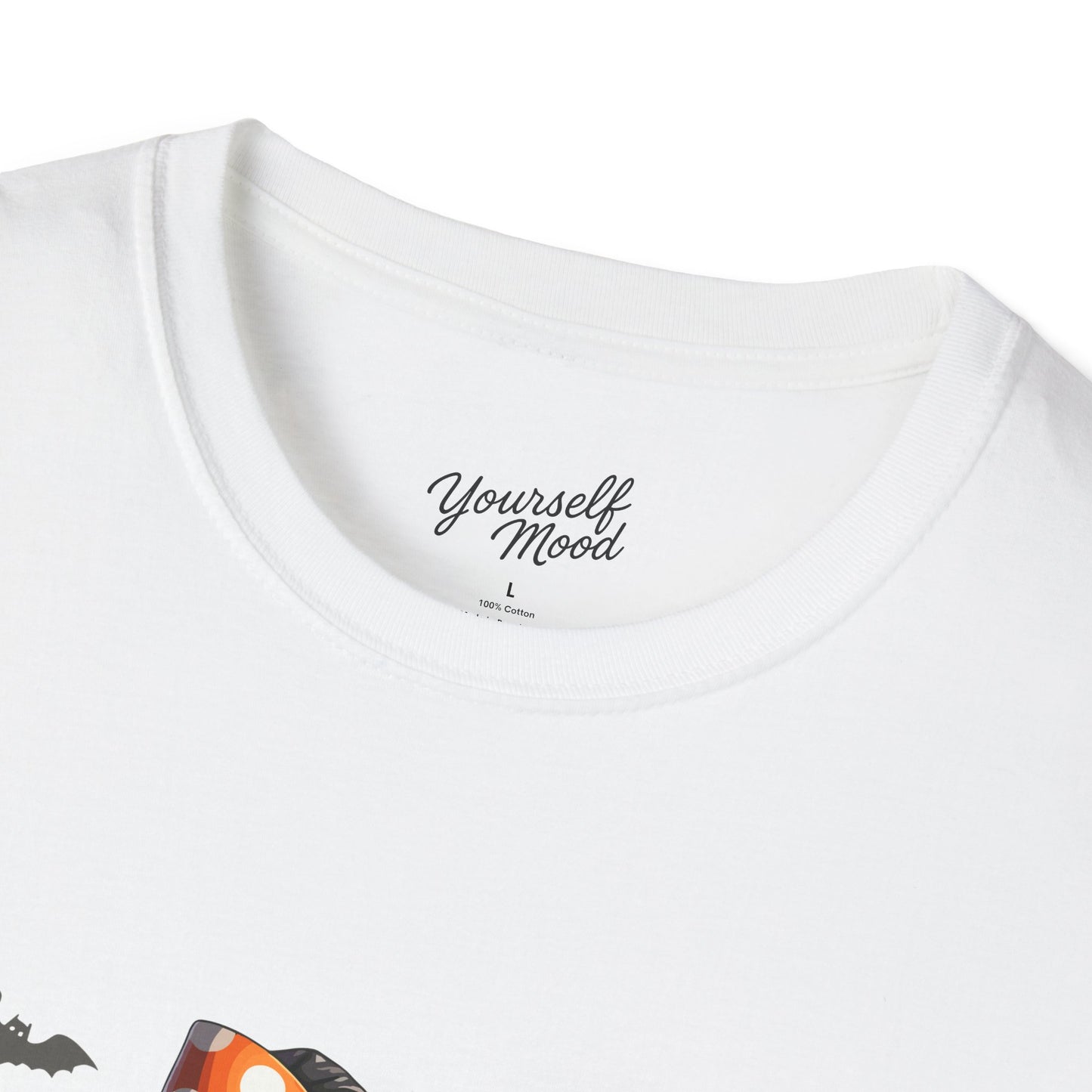 Cute Halloween Cat T-Shirt, Halloween Tee, Spooky Festive Shirt.