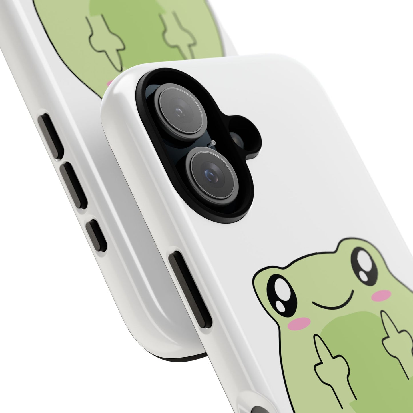 Phone Case — Cute Frog Giving Middle Fingers "I Hate All Of You"
