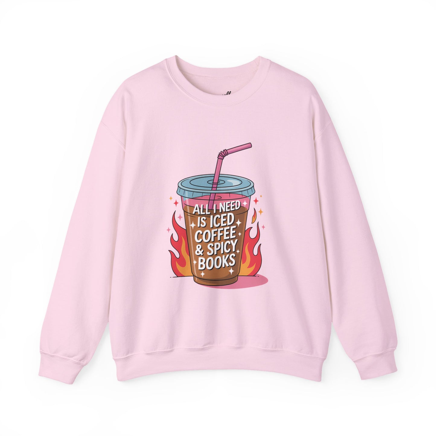 Iced Coffee & Spicy Books Sweatshirt - Unisex Crewneck