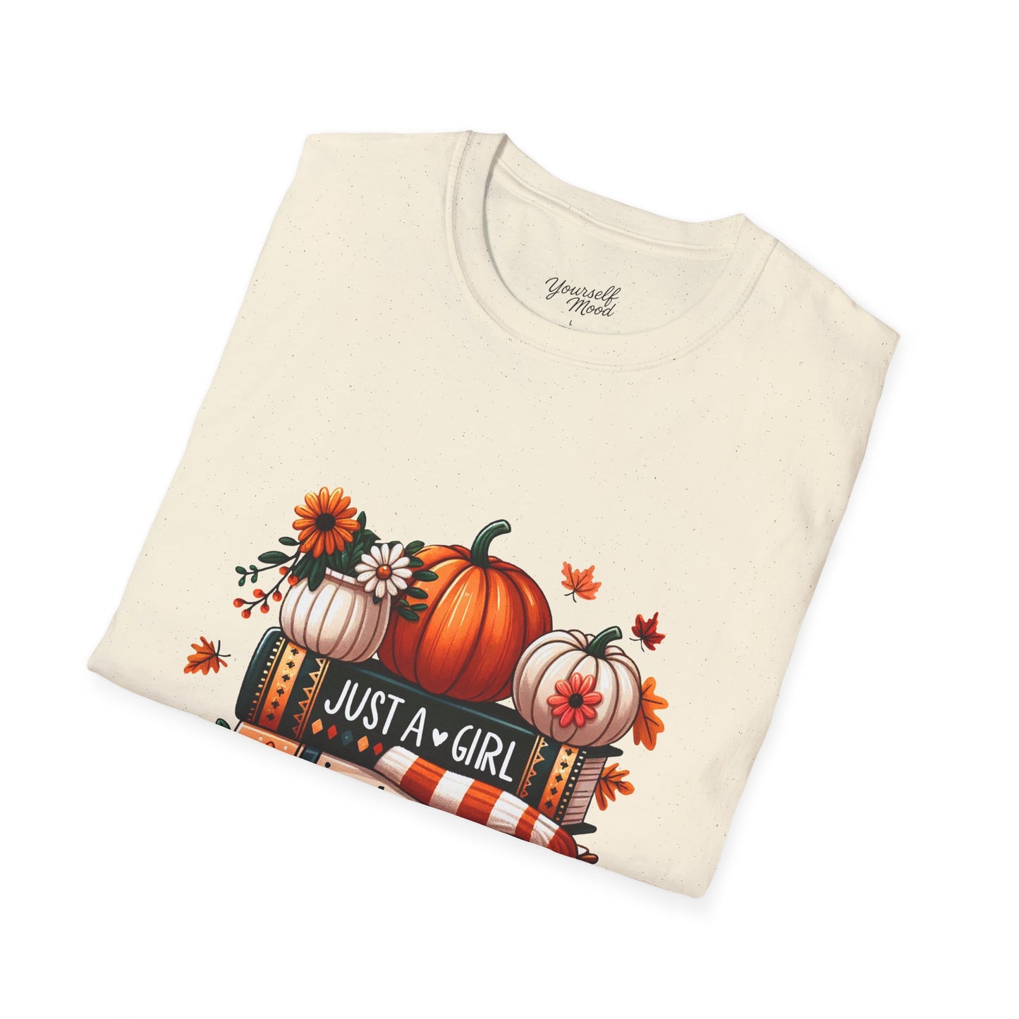 Fall Vibes T-Shirt for Girls, Just a Girl Who Loves Fall Tee