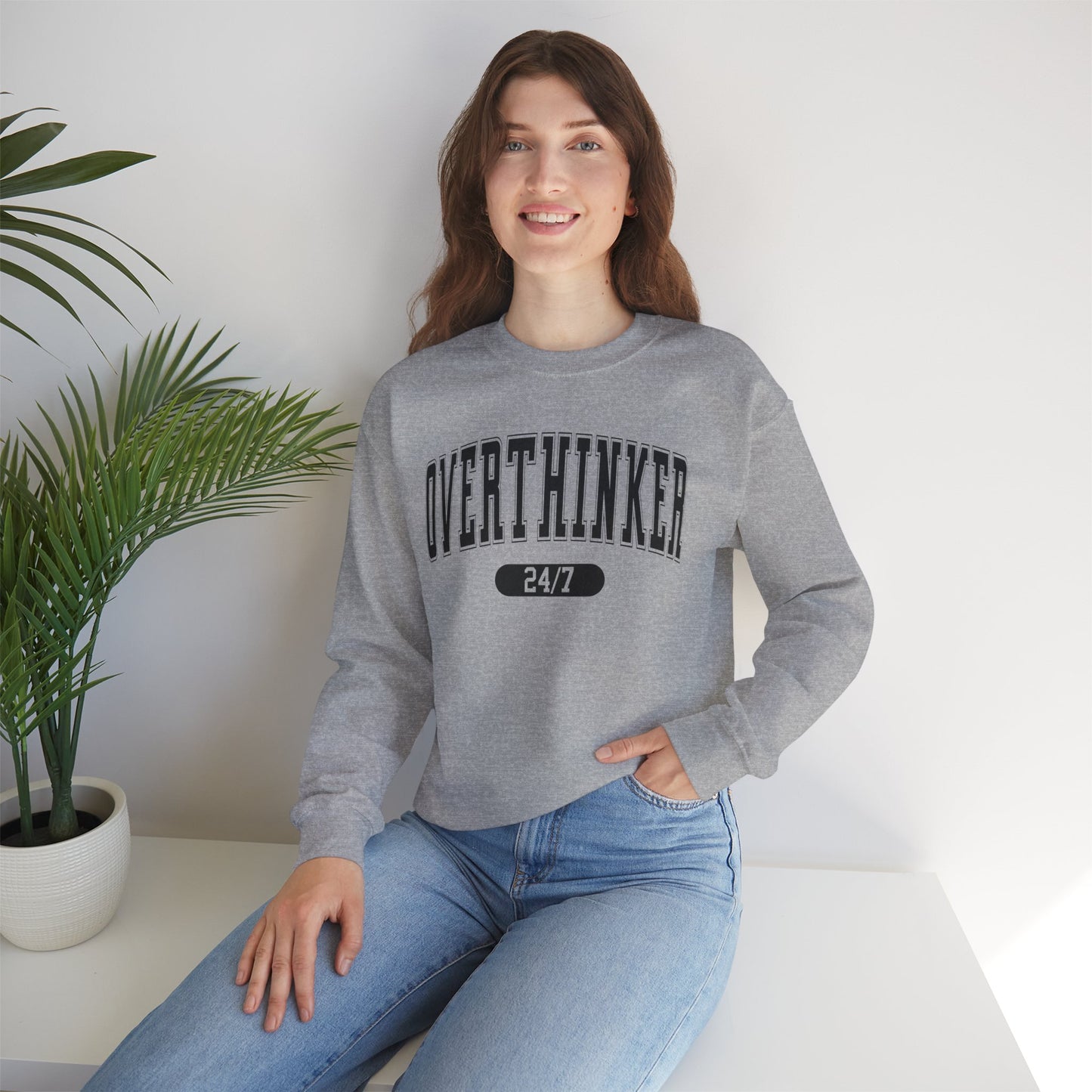 Overthinker Sweatshirt - Unisex Crewneck