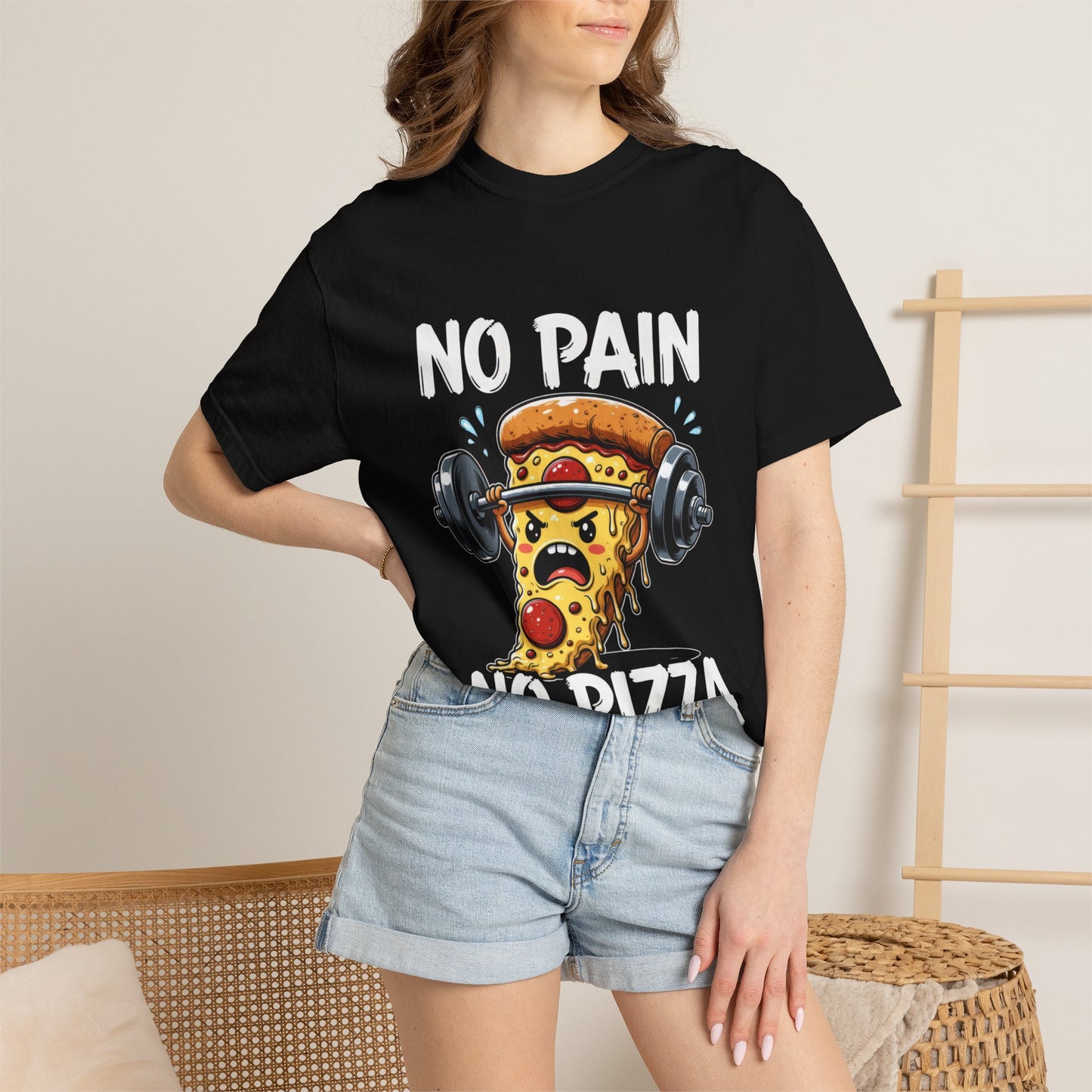 No Pain No Pizza T-Shirt — Funny Tee