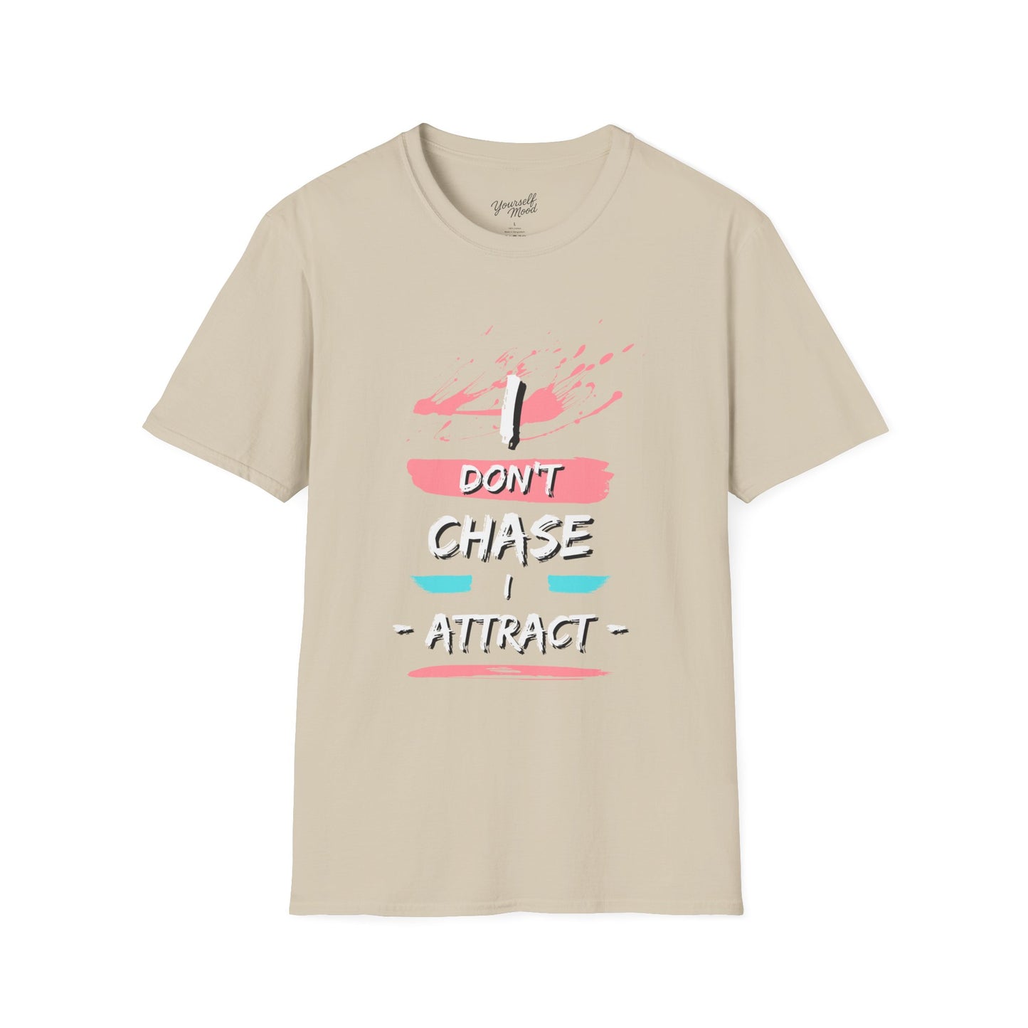 Unisex Inspirational T-Shirt - "Don't Chase, Attract" - Motivational Tee for Casual Wear, Gift for Friends, Self-Care Reminder, [...]