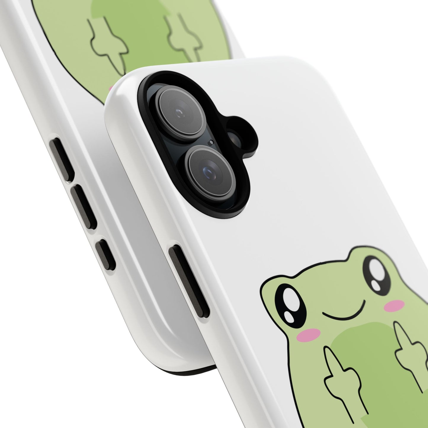 Phone Case — Cute Frog Giving Middle Fingers "I Hate All Of You"