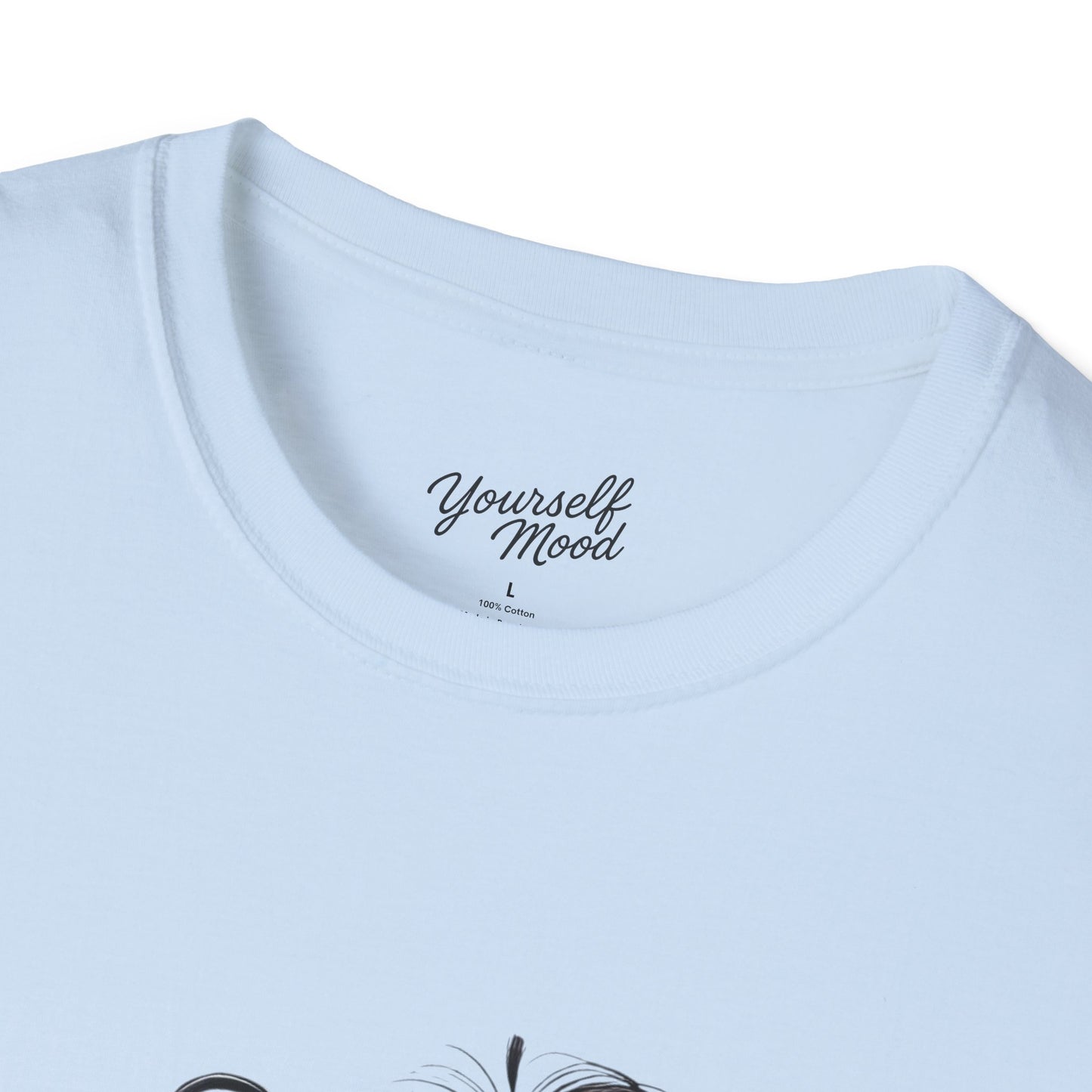 Cozy Graphic Tee with Cute Character, Tshirt for Coffee Lovers