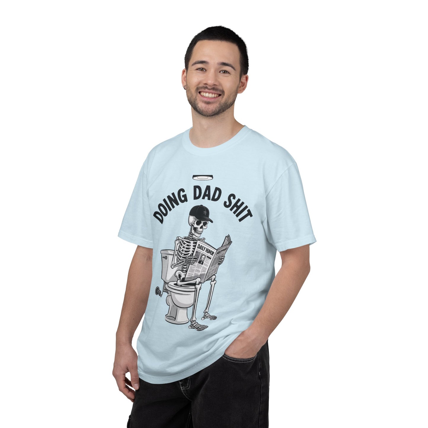 Doing Dad Shit T-Shirt — Funny Skeleton Dad Graphic Tee