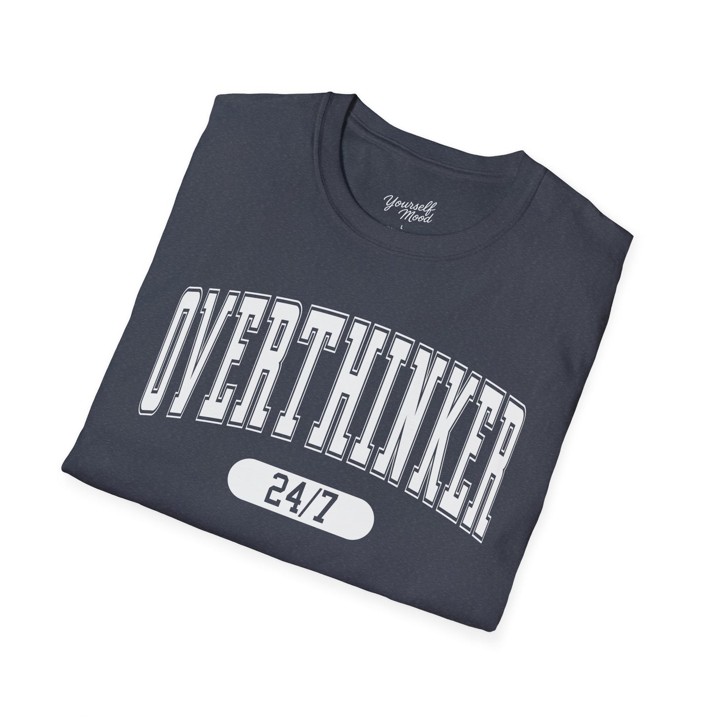 Unisex Softstyle T-Shirt with 'Overthinker 24/7' Design