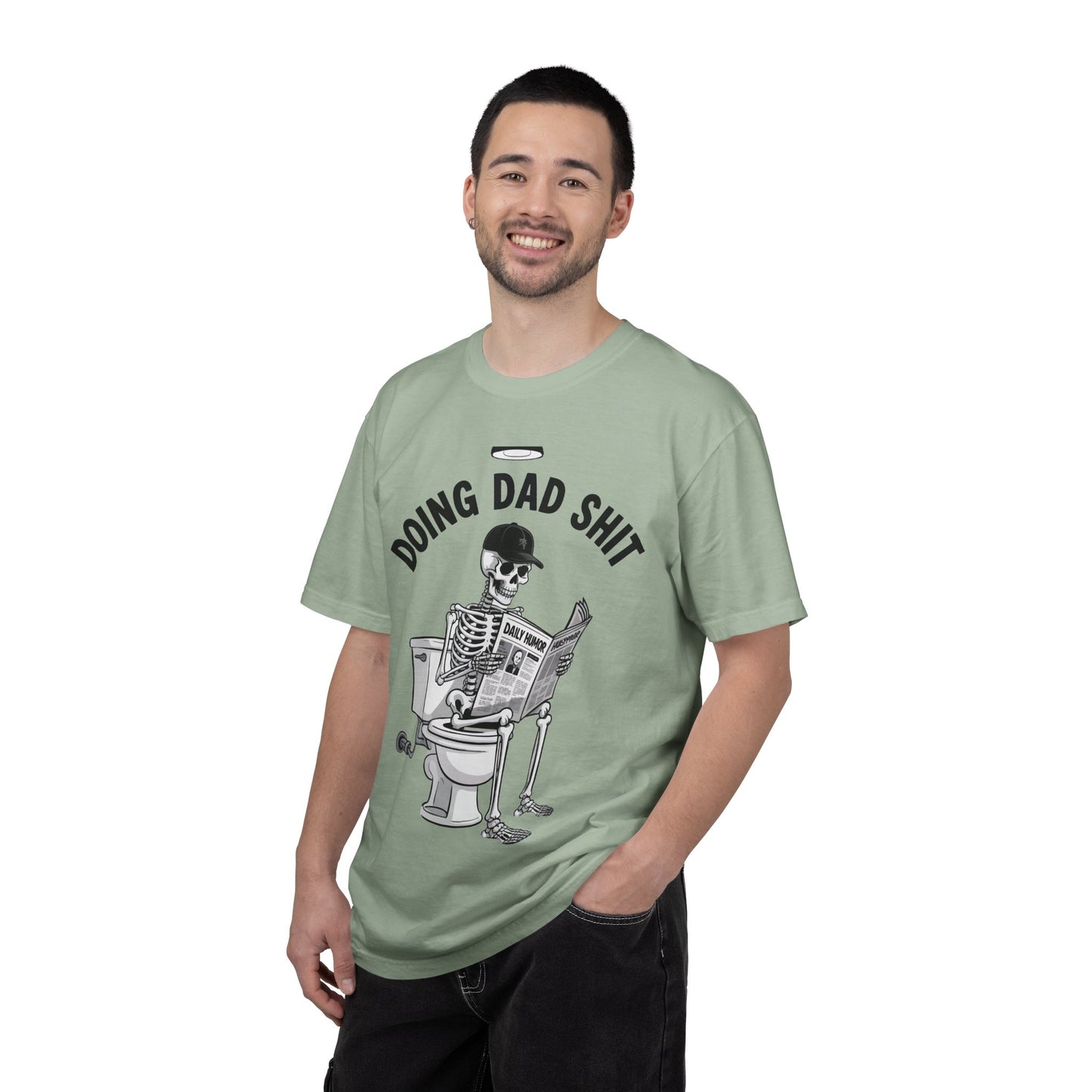 Doing Dad Shit T-Shirt — Funny Skeleton Dad Graphic Tee