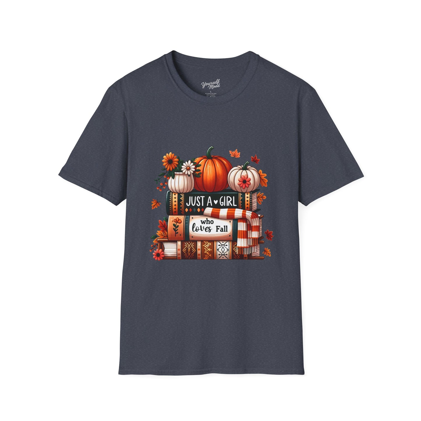 Fall Vibes T-Shirt for Girls, Just a Girl Who Loves Fall Tee