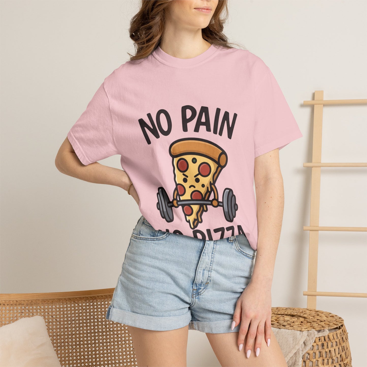 No Pain No Pizza T-Shirt — Funny Tee