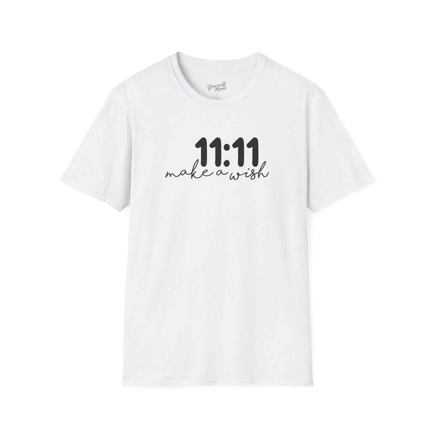 11:11 Make a Wish Unisex Softstyle T-Shirt, Affirmation Tee, Birthday Gift, Spiritual Shirt, Motivational Apparel