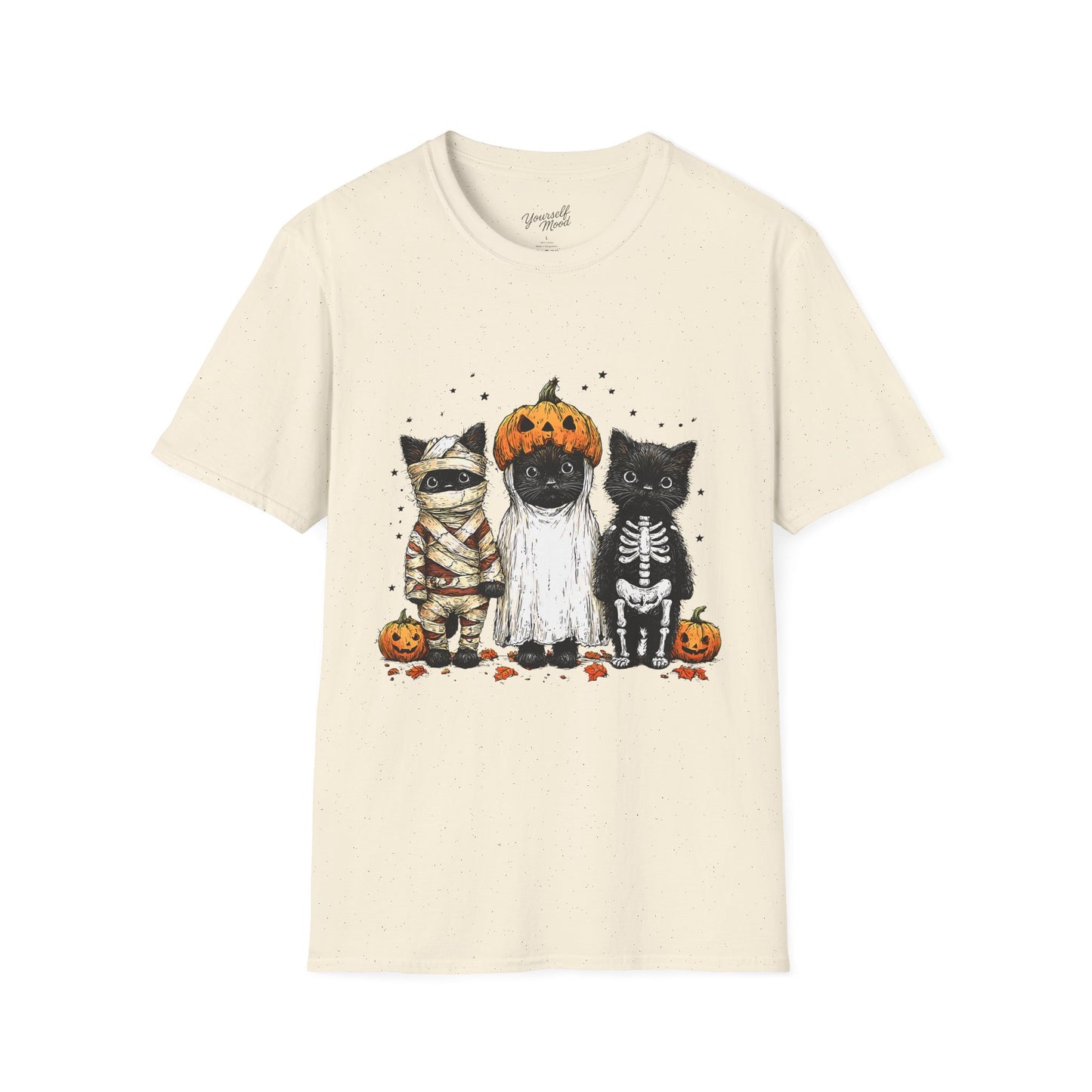 Halloween Cat T-Shirt, Fun, Unisex tee, Spooky cats Lovers Gift