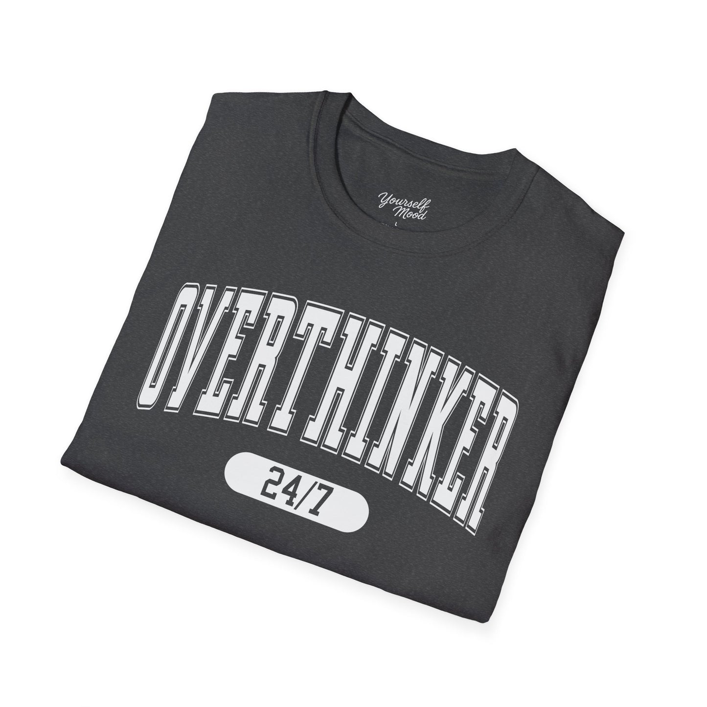 Unisex Softstyle T-Shirt with 'Overthinker 24/7' Design