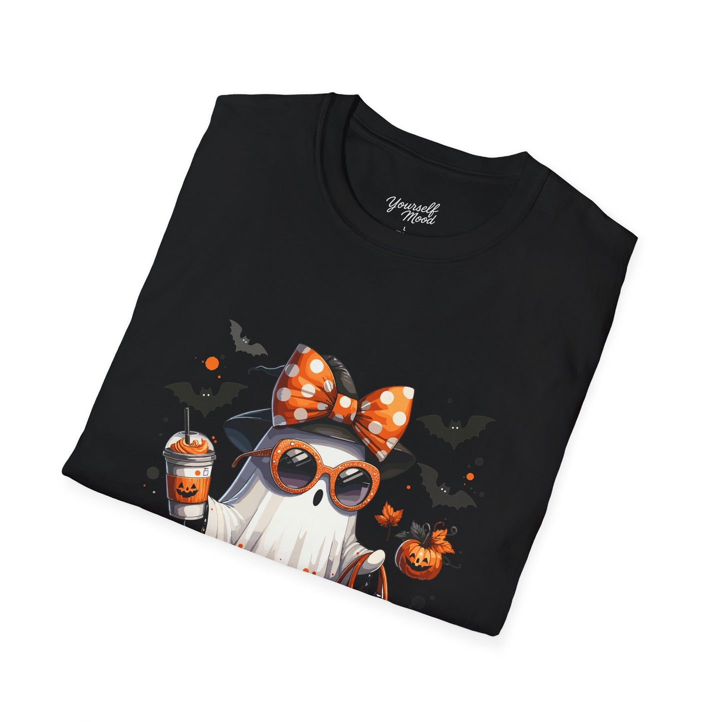 Cute Halloween Cat T-Shirt, Halloween Tee, Spooky Festive Shirt.