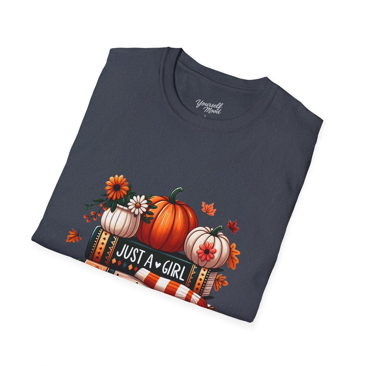 Fall Vibes T-Shirt for Girls, Just a Girl Who Loves Fall Tee